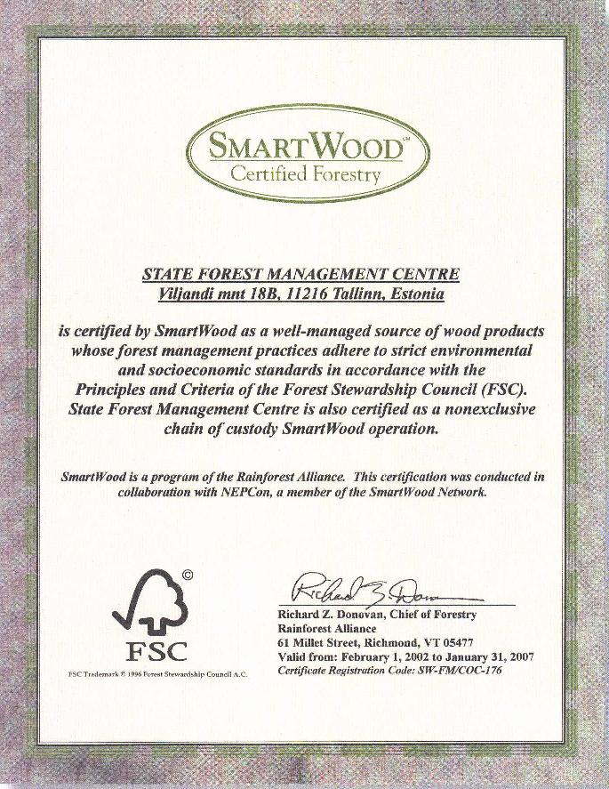 Smartwood sertifikat
